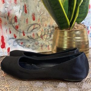 Spanish-made Satin leather flats sz 36.5UK
